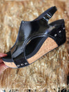 Carley Wedge by Corkys (Black Patent)