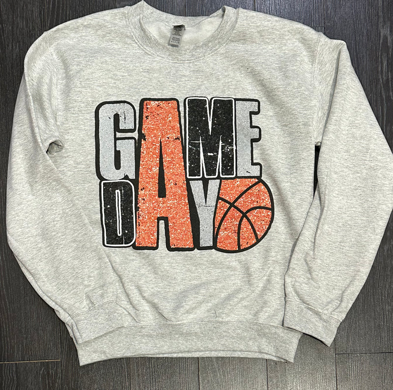 Game Day Basketball (Faux Glitter)