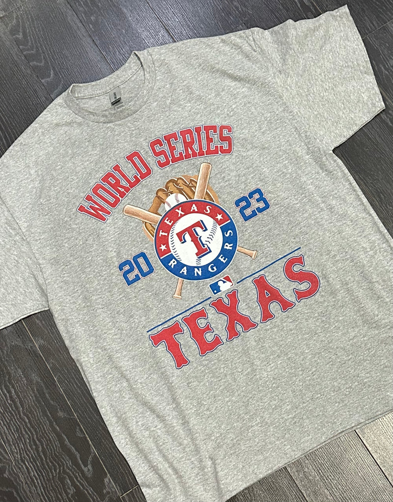 Gray Texas Rangers Tshirt