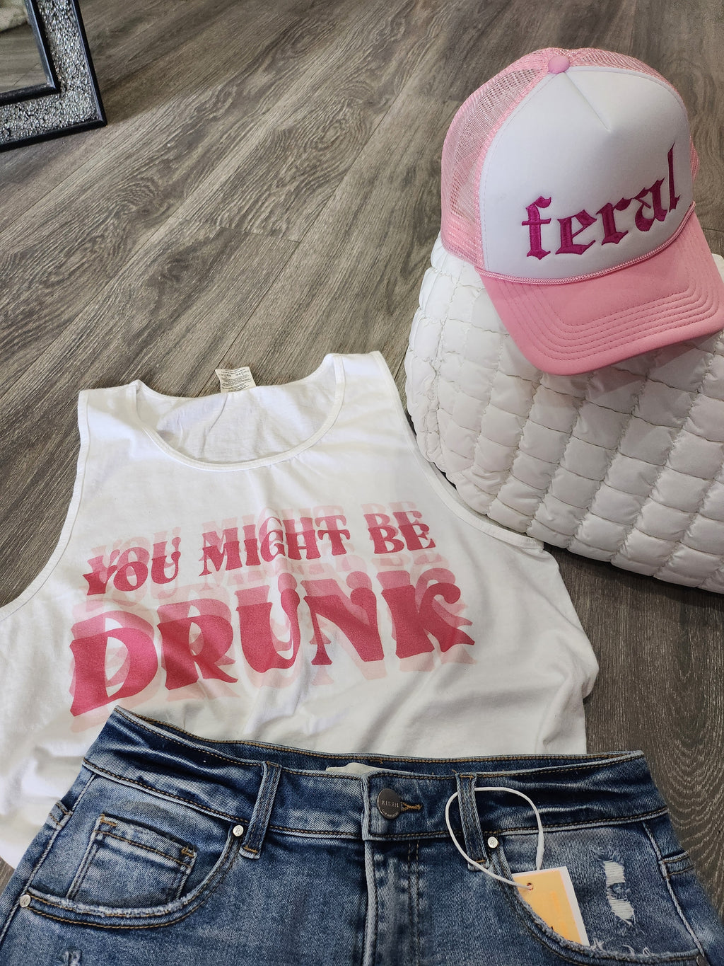 You Might Be Drunk Graphic (White)