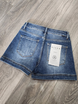 Odette Denim Shorts (Dark)
