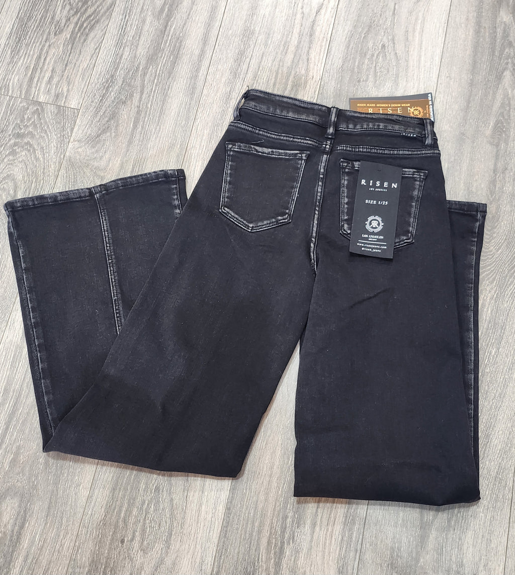 Taylor Wide Leg Jeans (Black)