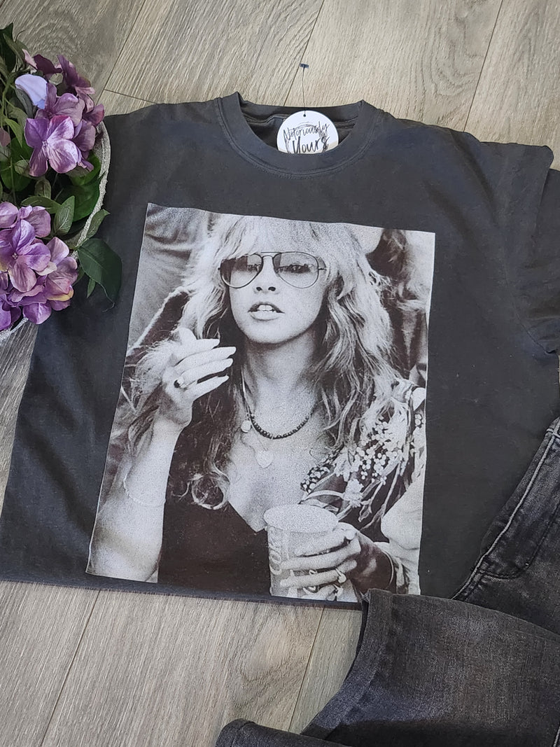Stevie Nicks Graphic T-Shirt (Charcoal)