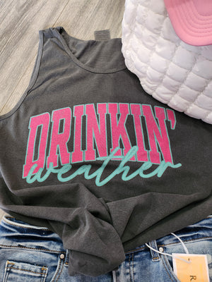 Drinkin' Weather Graphic (Vintage Charcoal)