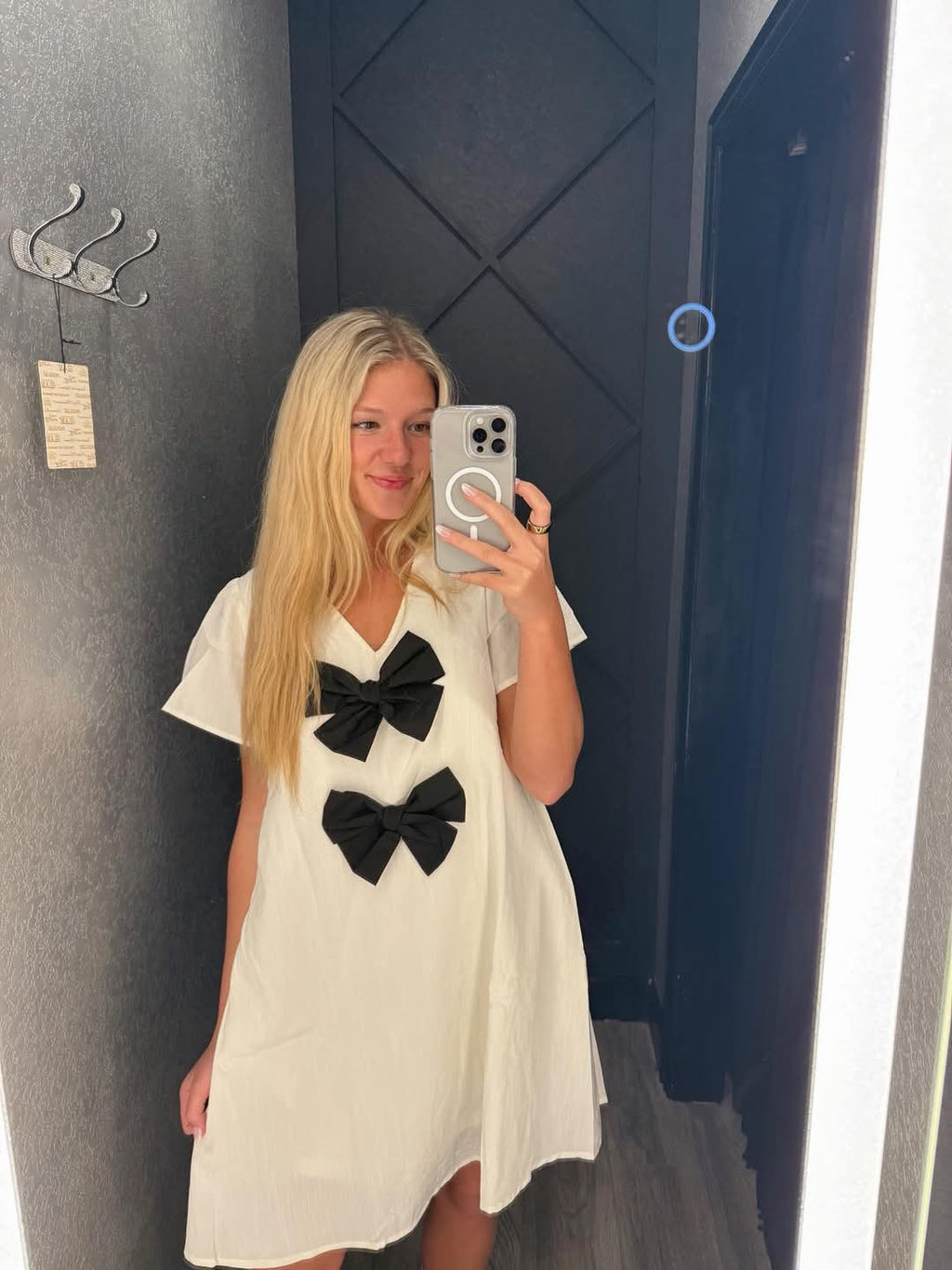 Natchez Dress (Ivory/Black)