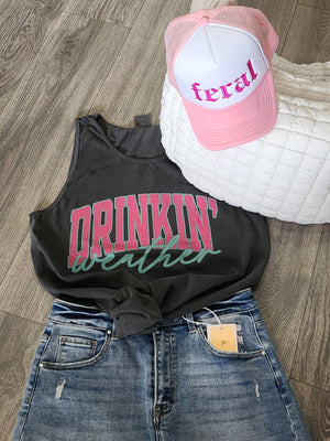 Drinkin' Weather Graphic (Vintage Charcoal)