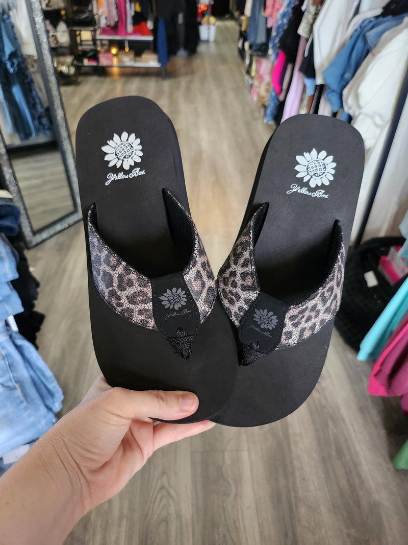 Leopard Flip Flops