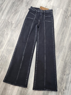 Taylor Wide Leg Jeans (Black)
